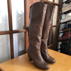 Leather Steve Madden Turner knee high boots